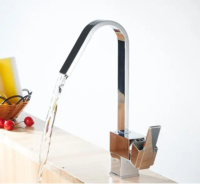 Vidric kitchen hot and cold Faucet + Free Hose , Brass sink faucet waterfall outlet mixer Tsui faucet