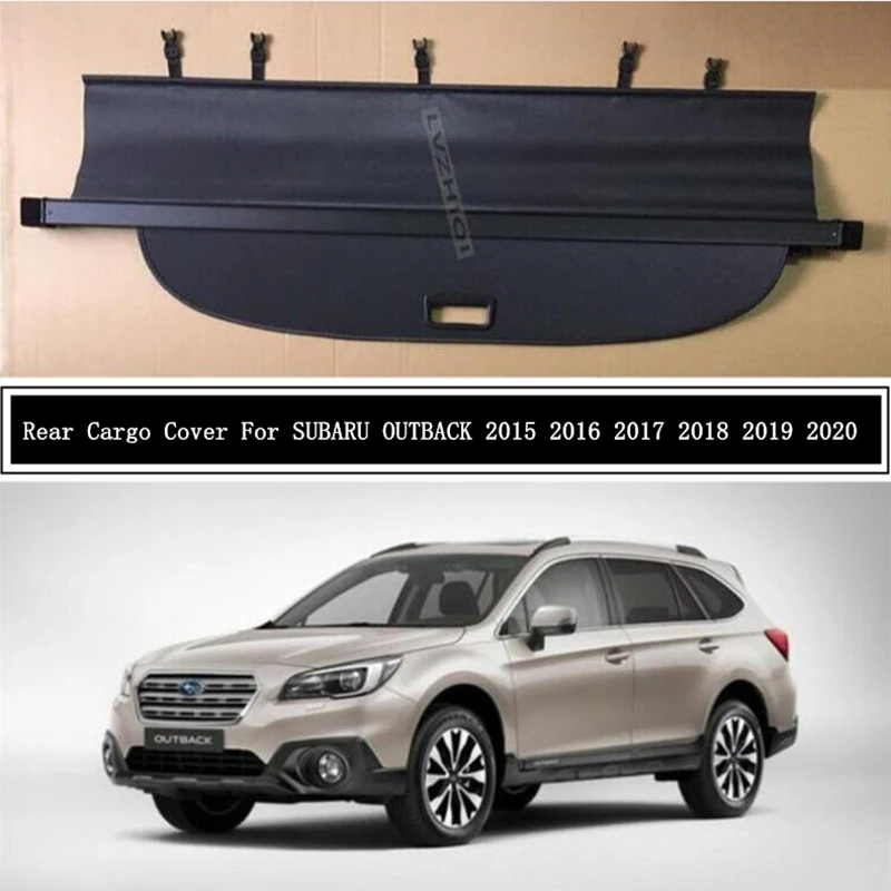 

Задняя крышка для груза для SUBARU OUTBACK 2015, 16, 2017, 2018, 2019, 2020, разделительная занавеска, затеняющий экран для багажника, защитный экран, аксессуары