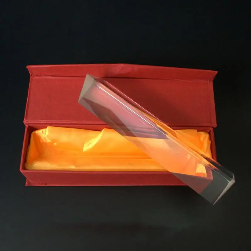 30*30*150mm Optical Glass Triangular Prism Rainbow Bright Photo Student Gift Experimental Equipment Mitsubishi Mirror