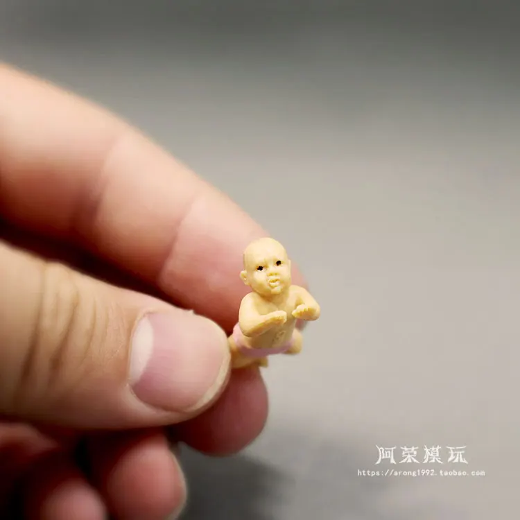 Miniatures Cute Climb Kids Doll Simulator Figure Crawl Baby Model Fairy Garden Ornaments Action Figures Figurine Educational Toy