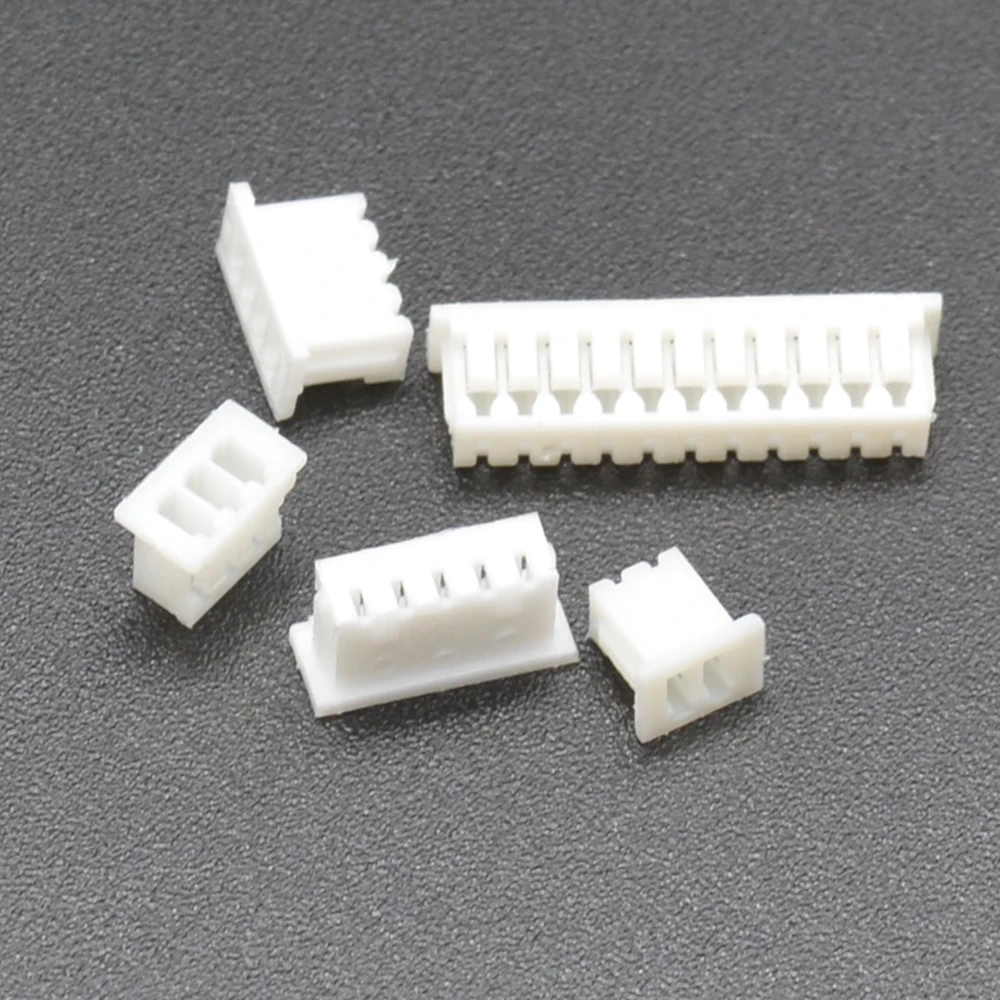 50Pcs/Lot JST 1.25mm Pitch Plastic Housing Female Connectors 2P/3P/4P/5P/6P/7P/8P/9P/10P Housing Case 1.25mm Connector