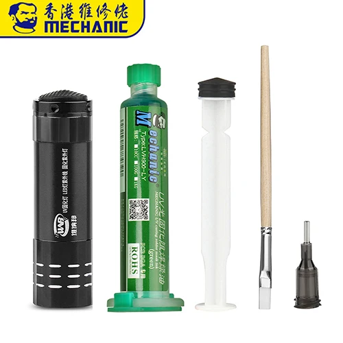 MECHANIC Green Oil UV-Lötmaske PCB BGA Paint Prevent Corrosive Arcing Lötpaste Flussmitteltinte