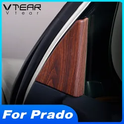 Vtear For Toyota LAND CRUISER Prado 150 Inner triangle cover decoration Car interior A pillar accessories styling parts 2020