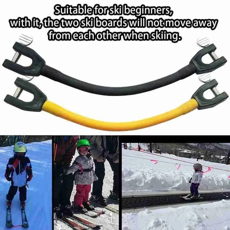 1pc Outdoor Exercise Sport Snowboard Accessories Skiing Ski Tip Connector Beginners Winter Children Adults Ski Training Aid