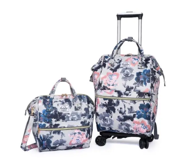 Women Luggage Backpack Bag Wheeled bag Rolling Luggage Bags Travel Trolley Backpack Bag for Women Trolley Suitcase wheeled Bags