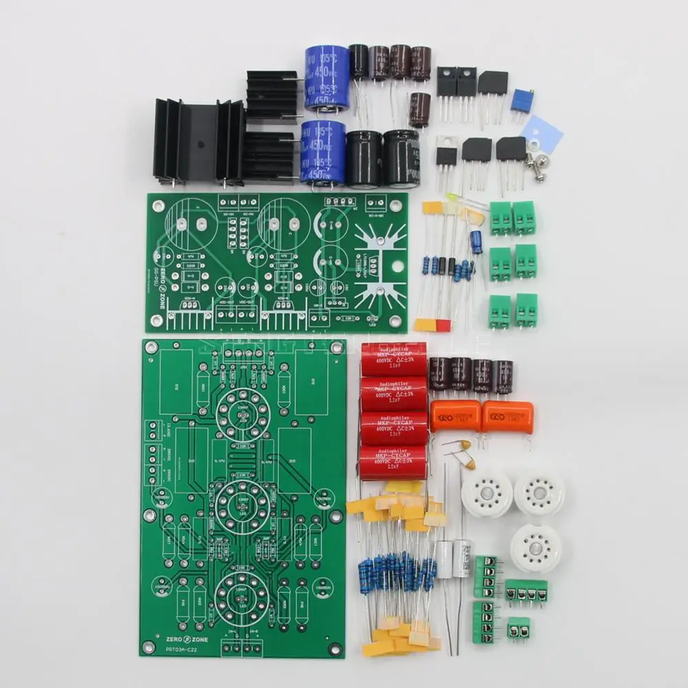 PRT03A Płytka przedwzmacniacza lampowego + siatka uziemiająca GG Podwójna płytka zasilająca regulatora wysokiego napięcia