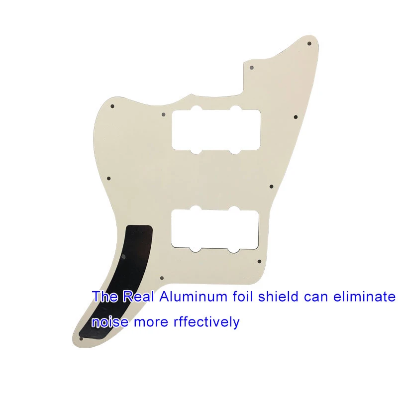 Pleroo Bagian Gitar Kustom-untuk US Fedner Jazzmaster Gitar Listrik Pickguard Blank Wsedikit 2 Pickup Pengganti Pola Api