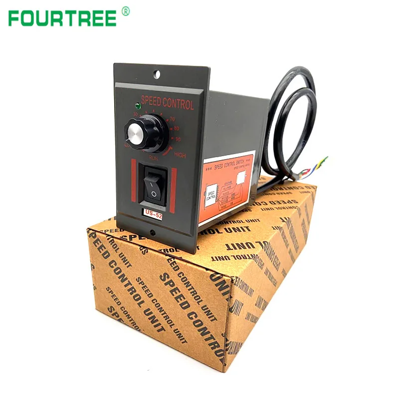 Controlador de velocidad del Motor US52, regulador de velocidad del Motor hacia adelante y hacia atrás, CA 220V, 50/60HZ, 15W-400W