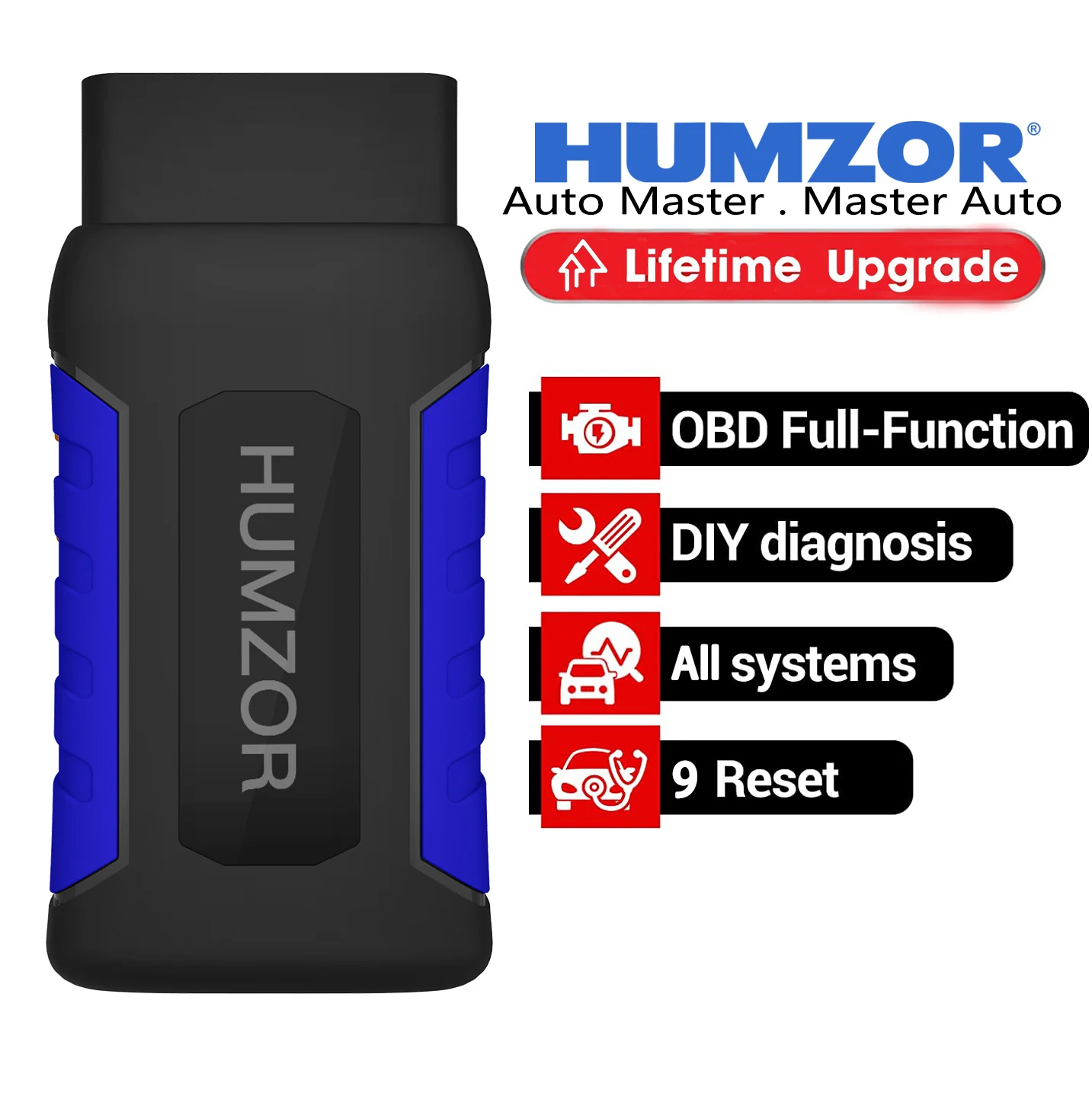 

HUMZOR NexzDAS ND316 Full System Car Diagnostic Tools OBD2 Scanner Automotive 9 Reset Service PK Thinkdiag Easydiag AP200