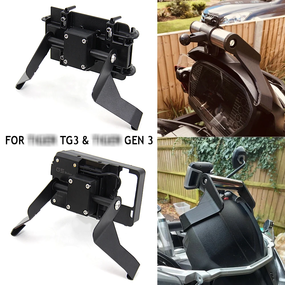 Nieuwe Voor Tiger Gen 3 Zwarte Motorfiets Accessoires Zwart Gps Telefoon Mount Bracket Standhouder TG3 Tg 3