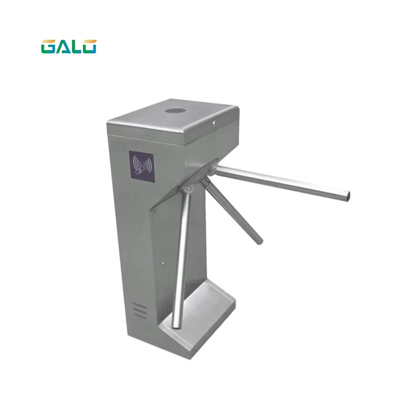 Stainless Steel Solenoid Driven Tripod Turnstile Gate Barrier For Access Control System