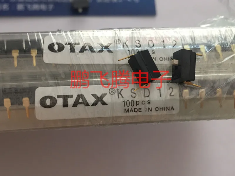 2PCS/lot  Imported Japanese OTAX KSD12 dial code switch 1 bit 1P1 flat dial code 2.54mm pitch gold-plated feet