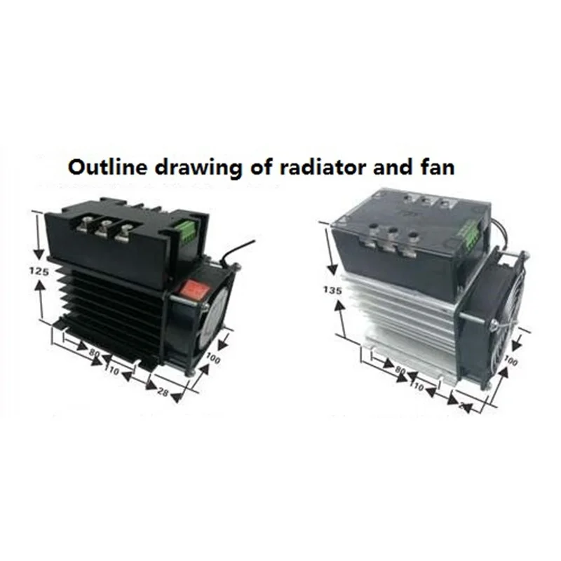 Imagem -02 - Motor Controlador Thyristor Retificador Módulo Regulador de Tensão Regulador de Tensão de Estado Sólido Inteligente Tsr100wa-z 150wa