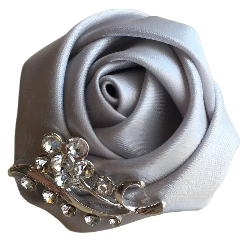 Bride Corsage Groom Wedding Rose Flowers Boutonniere Prom for Beat Man Bride Corsage Men Suit Brooches X1107-2