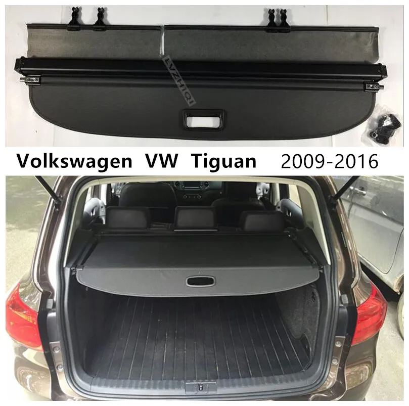 

Багажник заднего багажника, защитный чехол для Volkswagen VW Tiguan 2009-2016, высококачественные автомобильные аксессуары, черный, бежевый