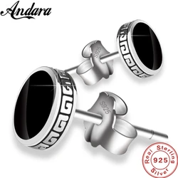 Andara Personalized 925 Silver Earrings Men'S Single Earrings Street Punk Hip-Hop Jewelry