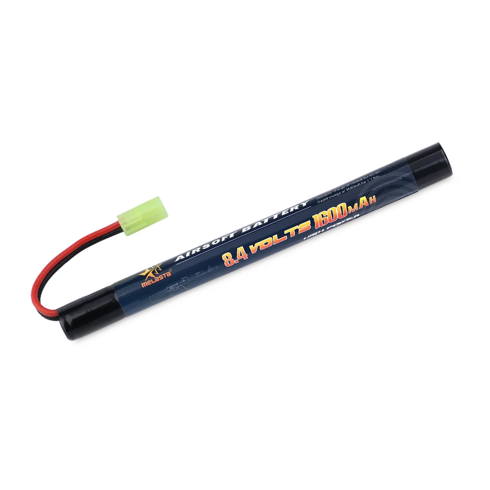 8.4v 1600mAh Stick Mini NiMH akumulator ze złączem Mini Tamiya zmontowanym do pistoletów Airsoft Cyma AK47 kałasznikow AK47