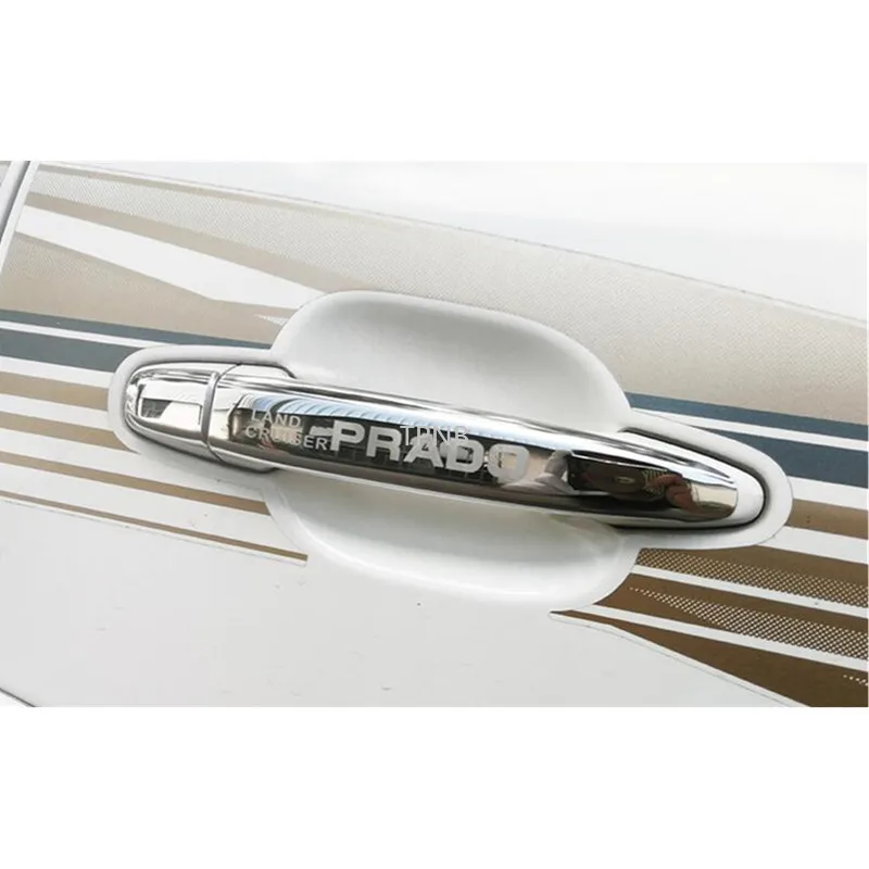 For Toyota Land Cruiser Prado 120 2003 2004 2005 2006 2007 2008 2009 Stainless Steel Outer Door Handle Accessories