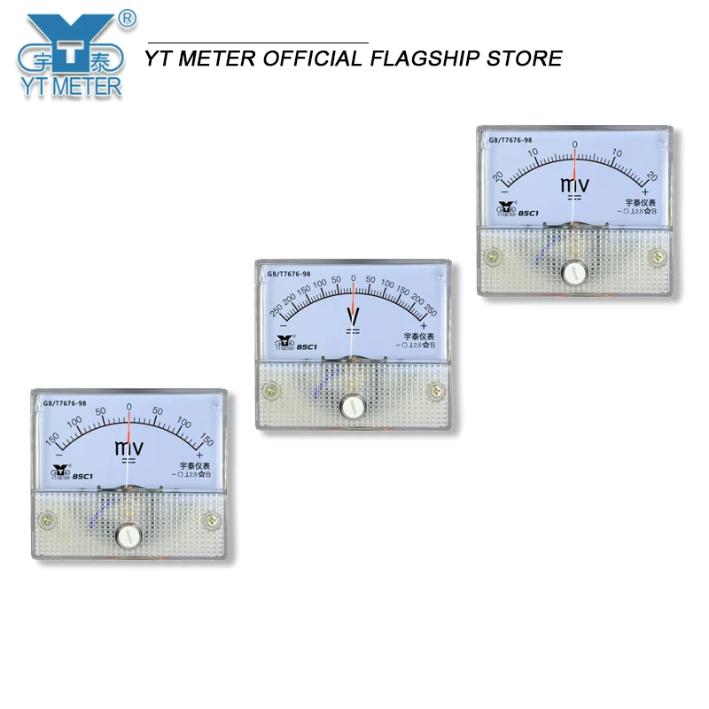 85c1電圧および負の電圧計,電力計,電圧5v,± 10v,15v,20v,30v,400v,500v,1000v,電圧計,56*64mm