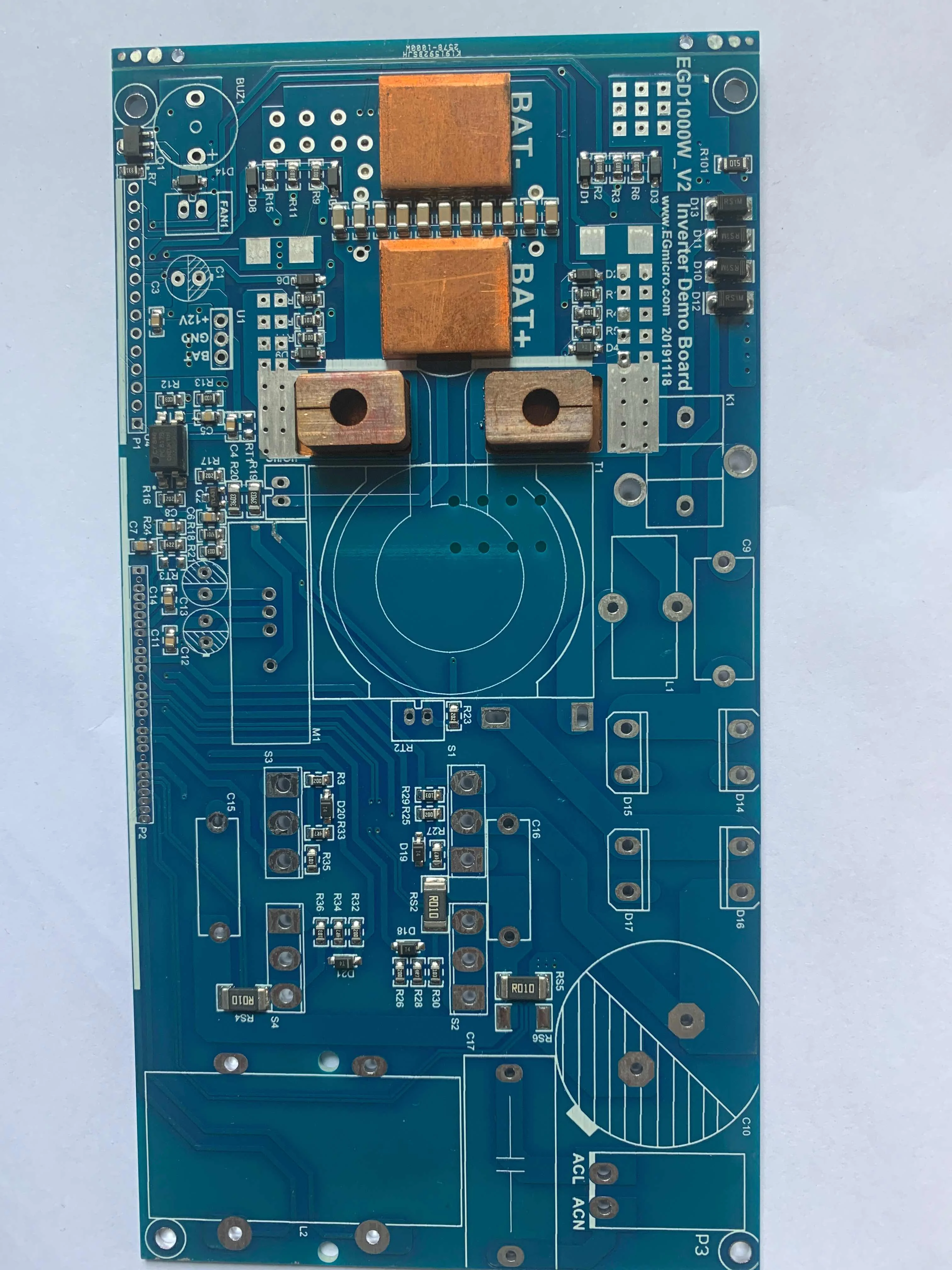 Full Bridge Inverter EGD1000W Power Baseplate PCB Empty Plate