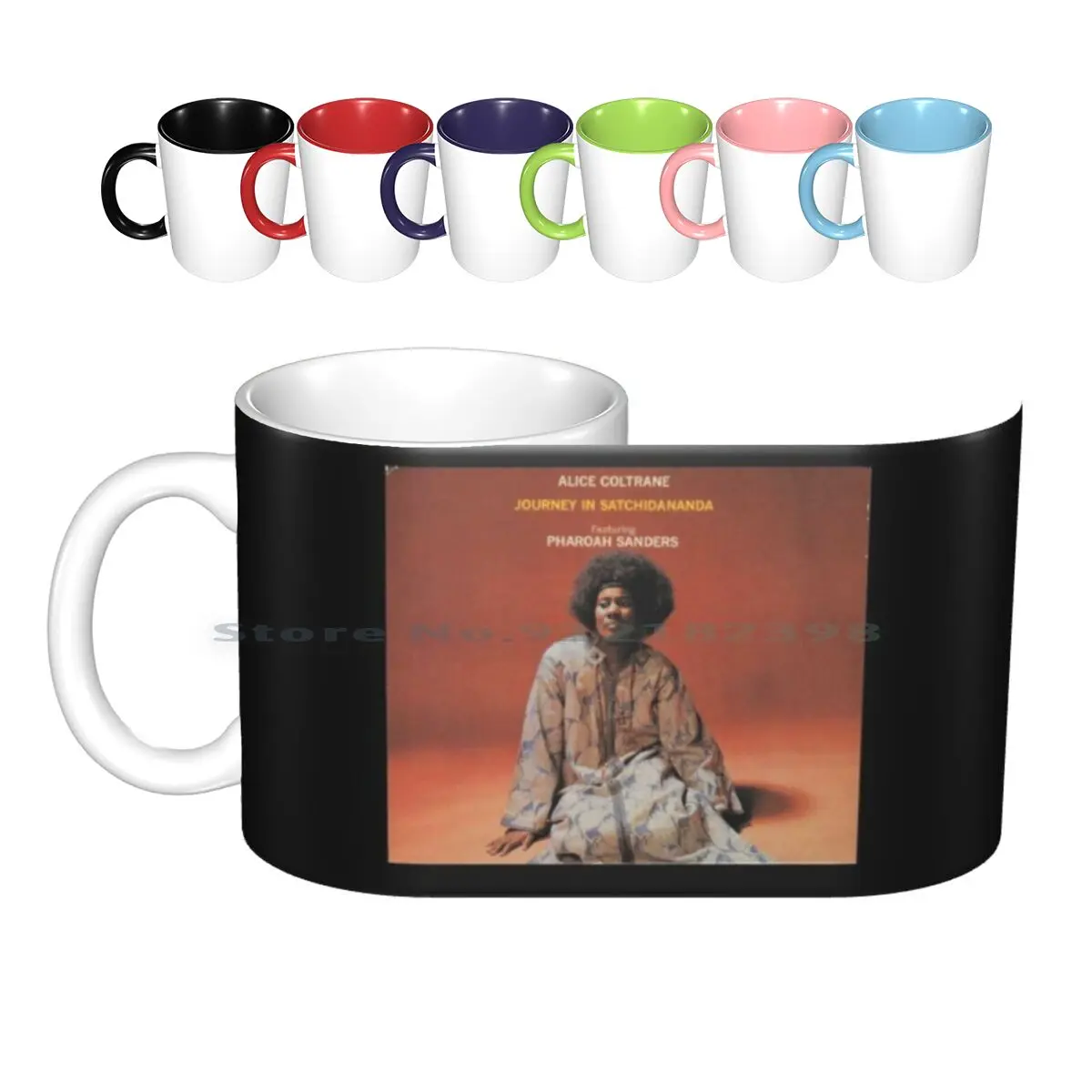 Alice Coltrane Journey In Satchidananda Ceramic Mugs Coffee Cups Milk Tea Mug Journey In Satchidananda Jazz Records Jazz Music