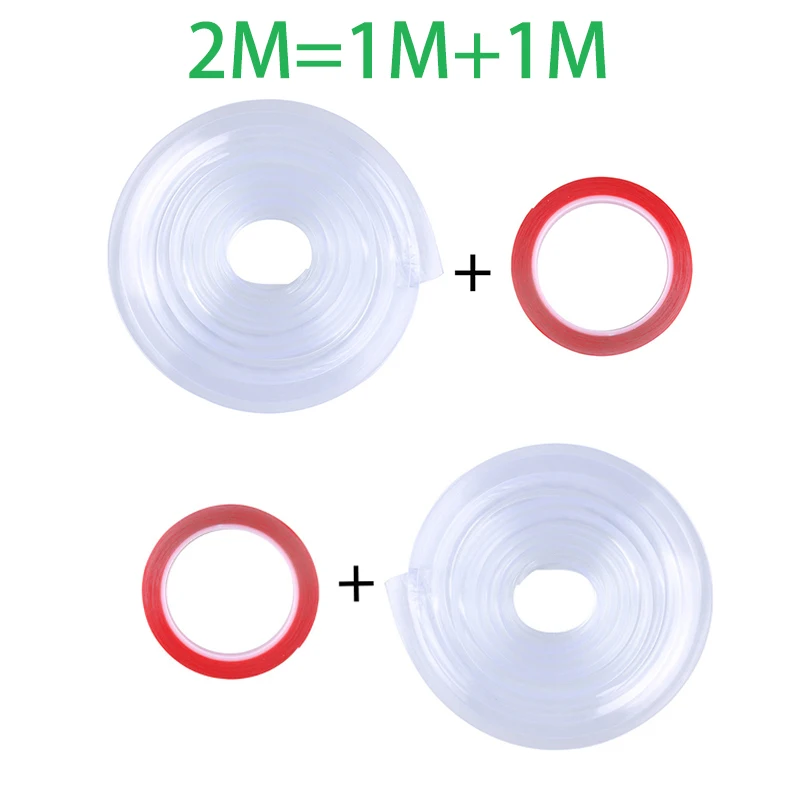 2m 투명 아기 안전 테이블 책상 가장자리 코너 보호 스트립, 어린이 충돌 방지 가장자리 보호 유아 유연제 범퍼