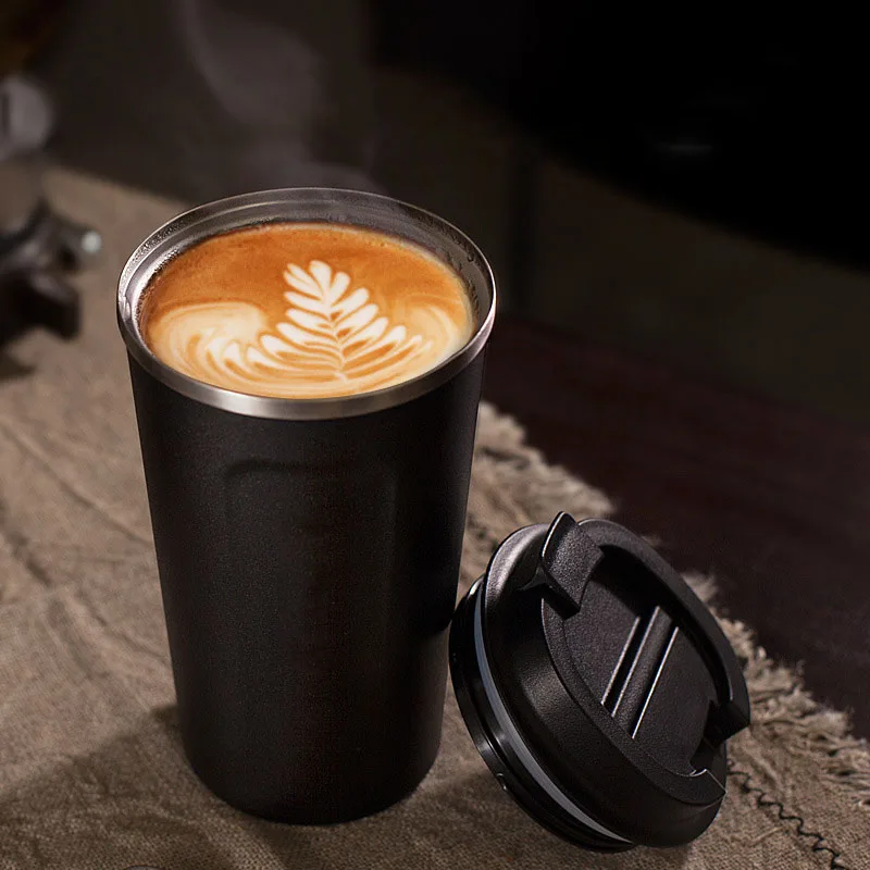 380ml/510ml Stainless Steel 304 Coffee Milk Thermos Mug Portable Car Vacuum Flasks Travel Thermo Portable Cup Water Bottler