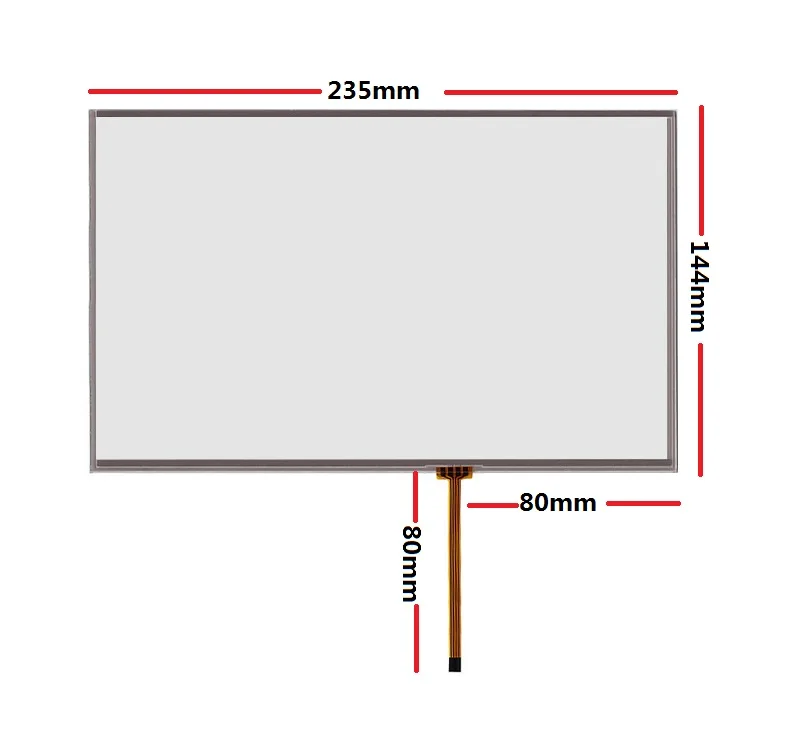 

New 10.1 "touch screen 235*144mm suitable for AT102TN03 V9 16:10 notebook screen industrial equipment