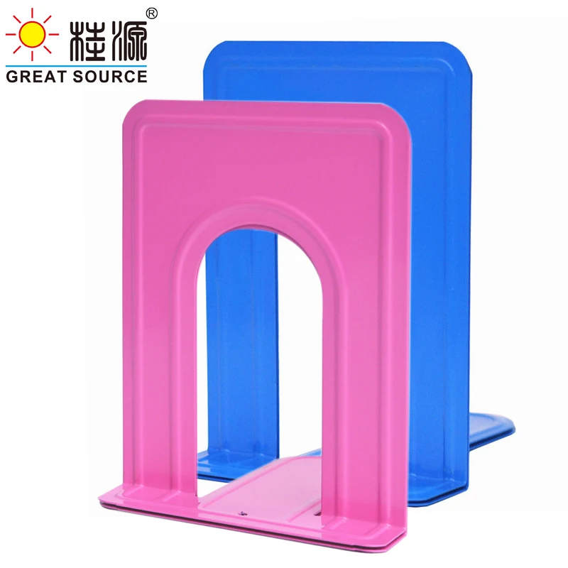 MQQ Color Metal Bookend Magazine Organizer Metalic Lacquer Bookend Bookend