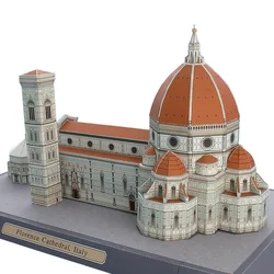 Italy Florence Cathedral 3D Paper Model House Papercraft DIY Art Origami Building Teens Adult Handmade Craft Toys QD-161