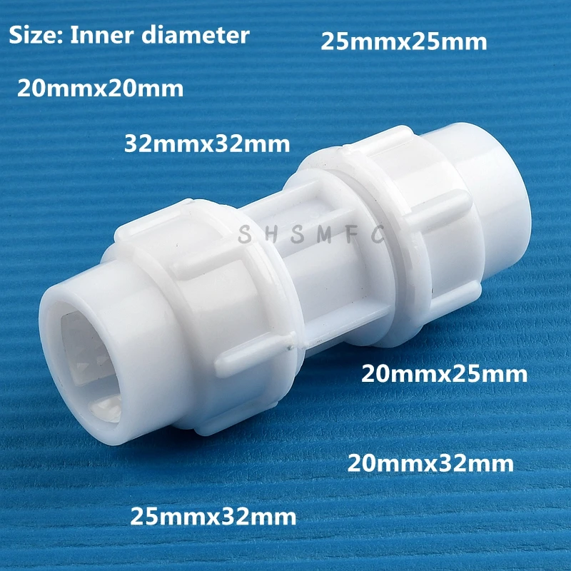 1Pc 20/25/32mm Hi-quality PE Water Tube Direct/ Reducer Quick Connector Garden Agricultural Irrigation System Accessories