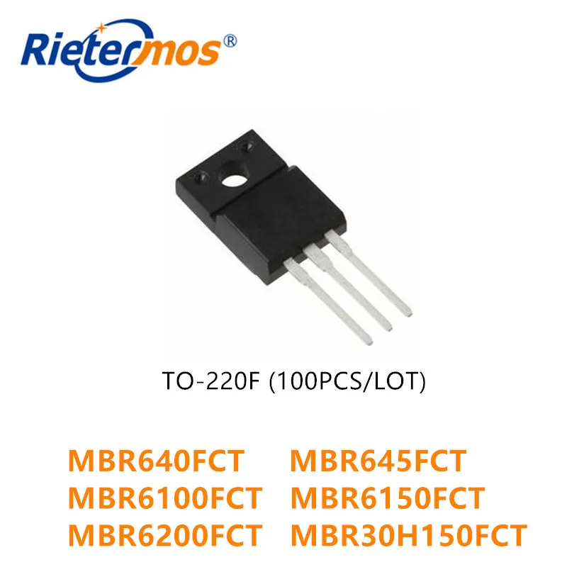 

100 шт. MBR640FCT MBR645FCT MBR6100FCT MBR6150FCT MBR6200FCT MBR30H150FCT TO220F высокое качество