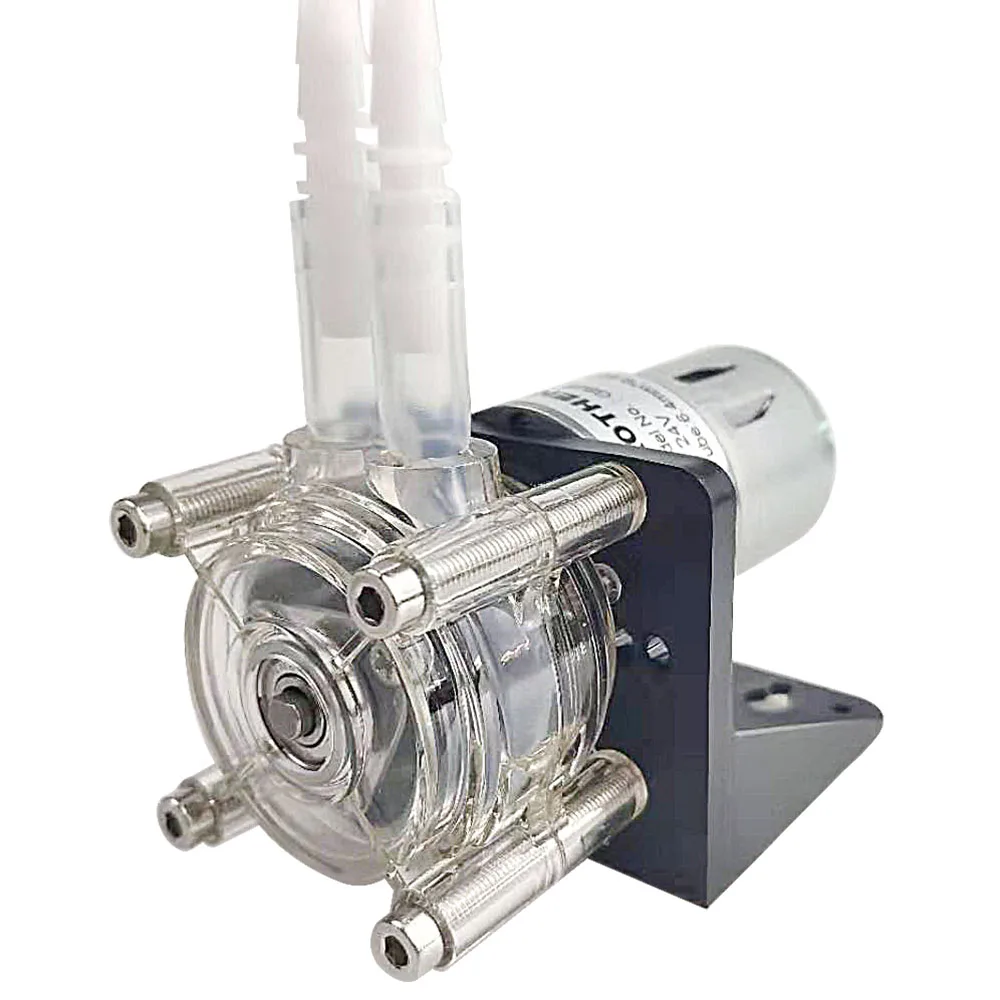 DC 12V/24V large flow peristaltic pump dosing pump anti-corrosion for aquarium lab analytical water max flow rate 400ml/min