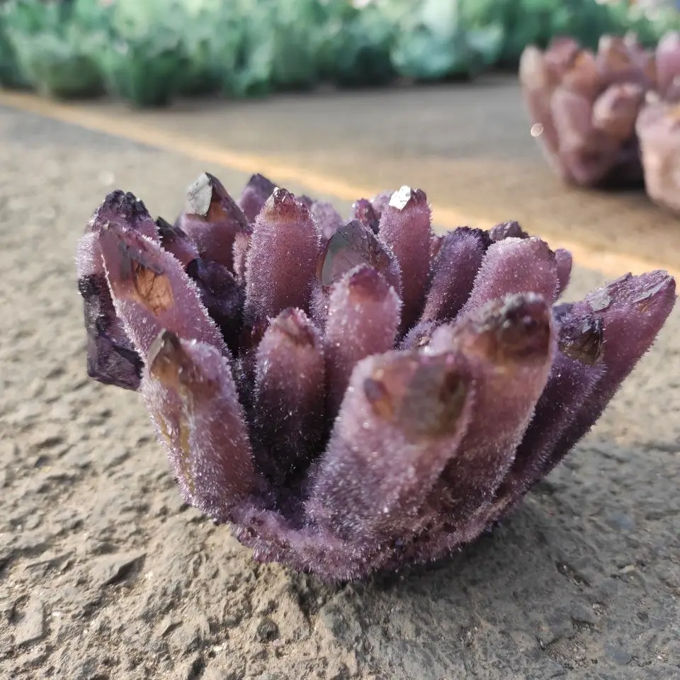 300-400g Natural purple Ghost Phantom Quartz Crystal Cluster rock stones and crystals mineral reiki Healing Specimen Home