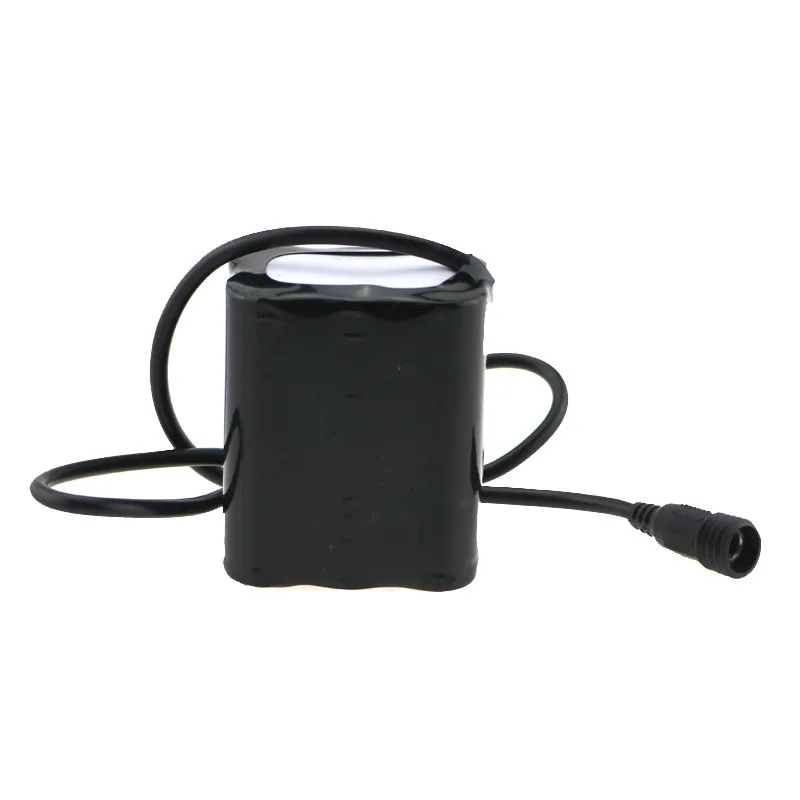 8.4V 12000mAh 18650 battery pack Bike Light Battery 6*18650 + battery bag for Bike Flashlight Bike Accessories Headlight