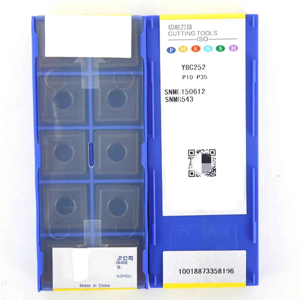 10PCS SNMG150608 SNMG150612 SNMG190612 DM DR YBC251 YBC252 Original carbide blade turning for steel processing