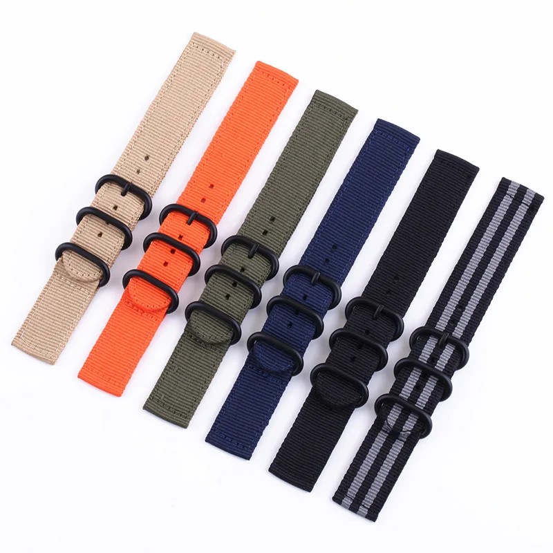 Watch Band 18mm 20mm 22mm 24mm Nylon Knit Watch Strap for Samsung Gear S3 Sport Replacement Wristband for Amazfit MOTO with Pins