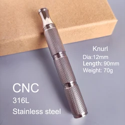 Dscosmetic Knurl 316L stainless steel safety razor handle