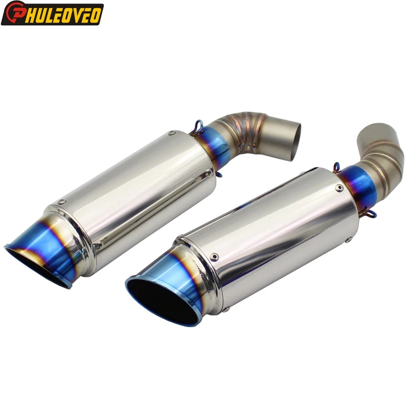 

Motorcycle Exhaust Muffler Escape Demper Link Pipe for Ducati 796 795 2010-2014 696 2008-2014 Motorbike Muffler Connector Pipe