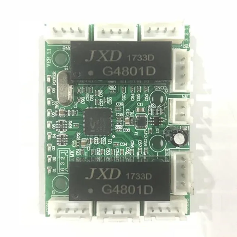 Mini modul 5V-12V ethernet switch circuit board für ethernet schalter modul 10/100mbps 5/8 port PCBA bord OEM Motherboard