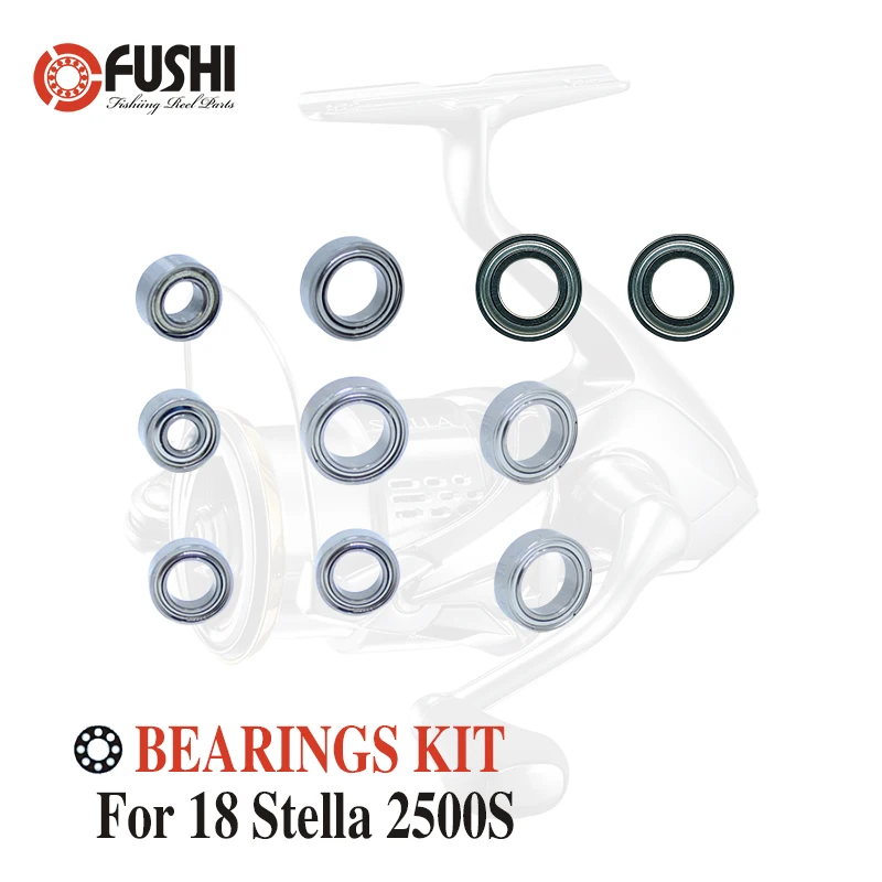 

Fishing Reel Stainless Steel Ball Bearings Kit For Shimano 18 Stella 2500 SHG / 03802 Spinning reels Bearing Kits