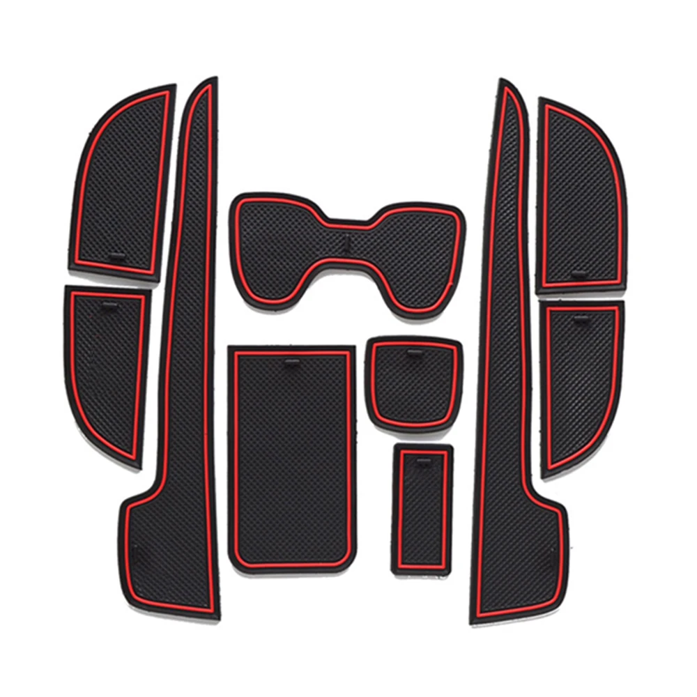 

Car Door Groove Mat For Honda City 2008 2009 2010 2011 2012 2013 2014 GM2 GM3 MK5 Gate Slot Mat Rubber Anti-Slip Mat
