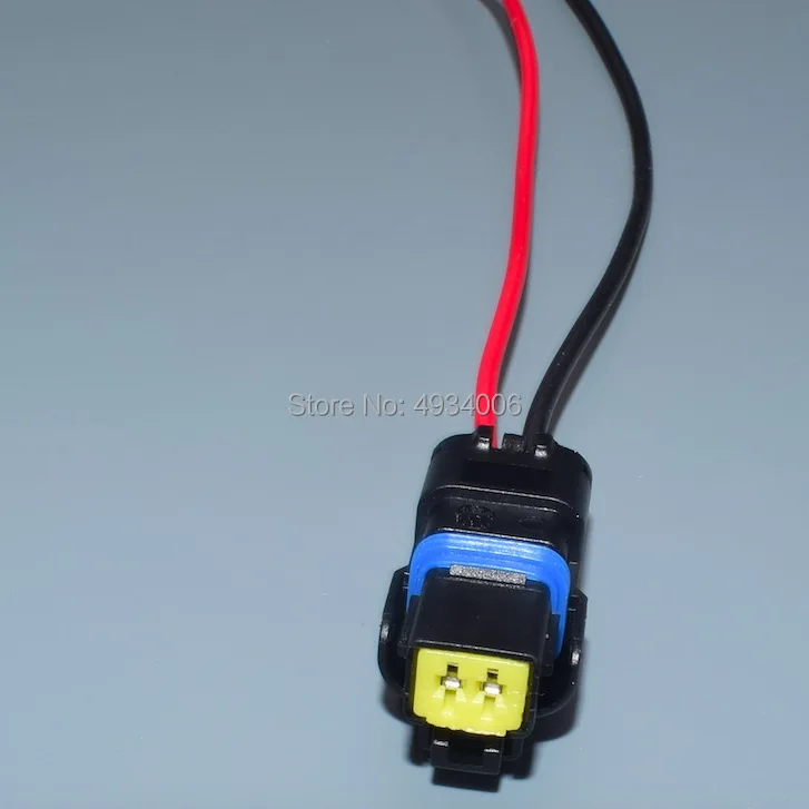 Worldgolden  2 Pin/Way  Waterproof Automotive Female Connector Water Temperature Sensor Plug With Wire Pigtail 211PC022S0049