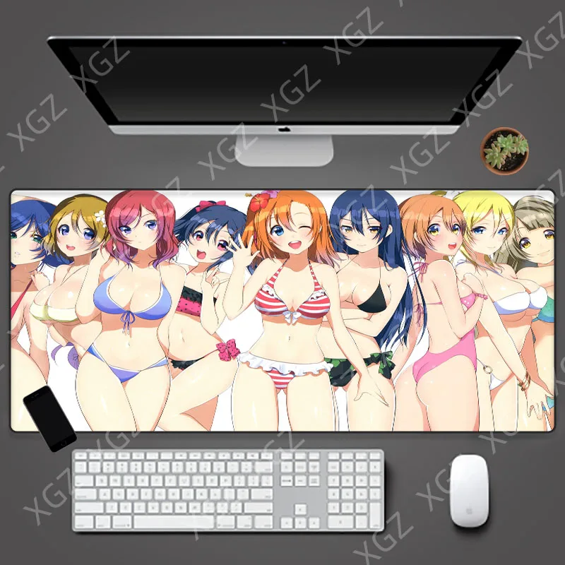 

Yuzuoan XL Big Wave Sister Figure Anime Game Mouse Pad Office Software Oversized Waterproof Seaming Pad Gaming Computer Keyboard