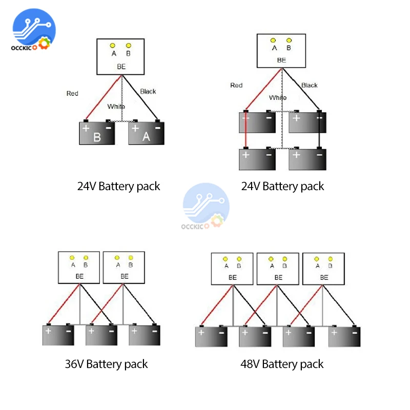 24V พิเศษ Equalizer แบบขนานแบตเตอรี่ Balance ตะกั่วกรดแรงดันไฟฟ้า Balancer BE24 Regulators ของตกแต่งงานปาร์ตี้