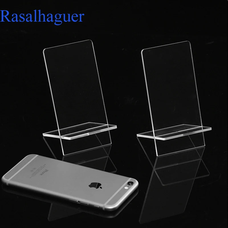 New  Arrival Clear Acrylic 1 Layer Cross Ornaments Display Shelf Mobile Cellphone Wallet Sun Glasses Rack Jewelry Display Shelf