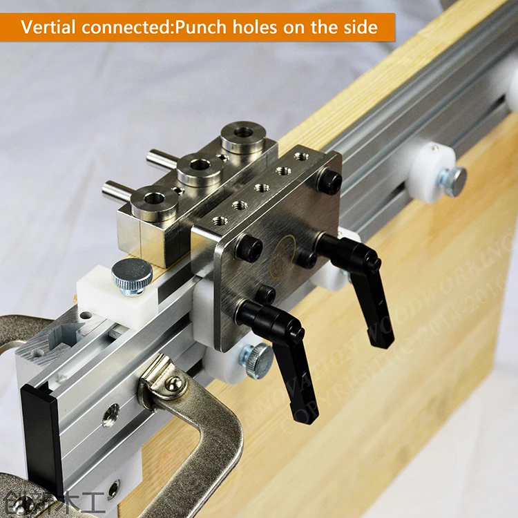 

Three in one punch positioner Dowelling Jig for Furniture Fast Connecting Woodworking Drill Guide Kit Location DIY kit