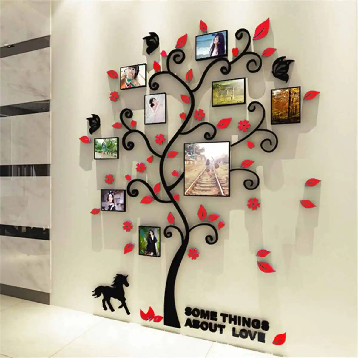 Photo Tree Sticker Home Decor Photo Frame Tree Wall Stickers For Kids Room decoration Acrylic Wallpaper