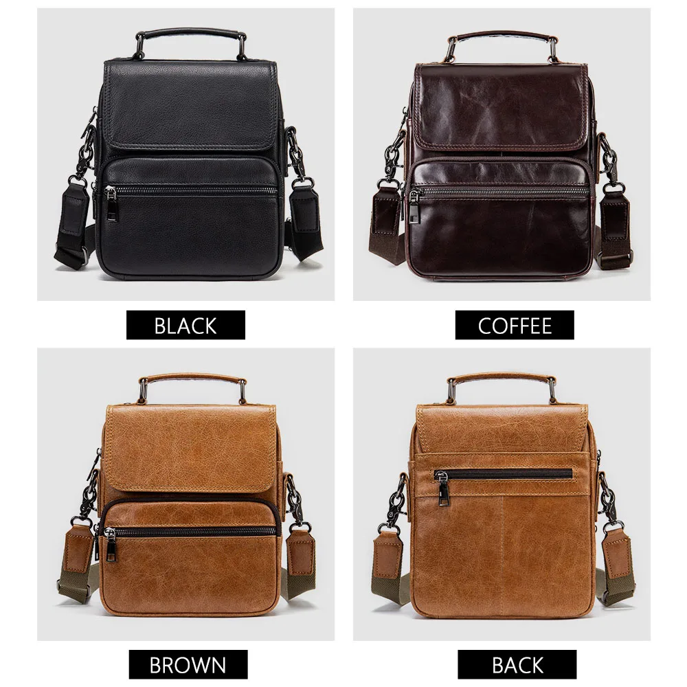 MVA Men Messenger Bag Shoulder Handbag For Man Leather Bags Male Fashion Men Bags Crossbody 7.9\