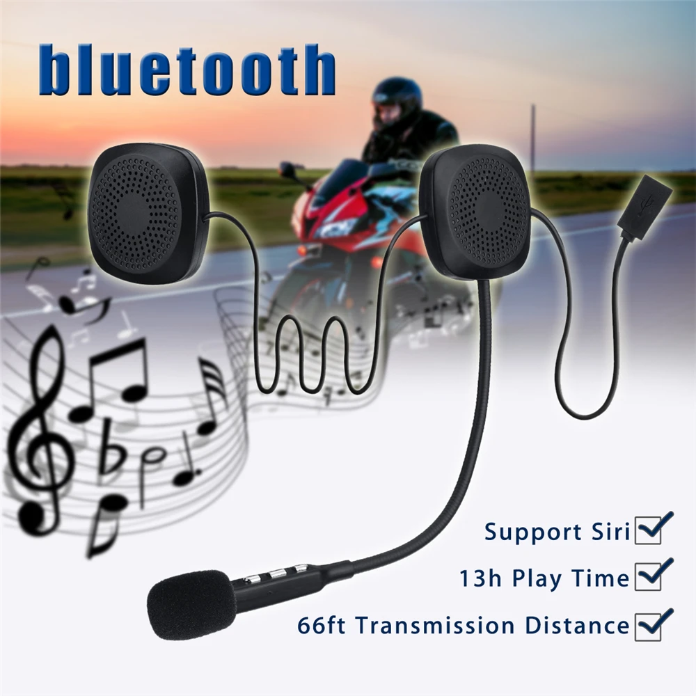 

50M Waterproof Moto Bluetooth-compatible Wireless Anti-interference Helmet Headset Hands Free Intercom For Motorcycle